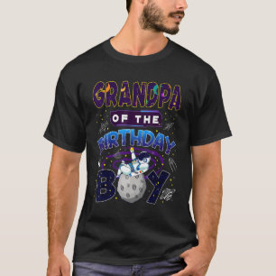 Camiseta Avô Da Família Do Aniversário Do Espaço Exterior D
