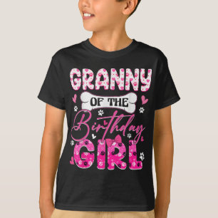 Camiseta Avó Da Família Do Tema Da Garota De Aniversário