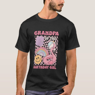 Camiseta Avô da Garota da Festa de Aniversário na Piscina F