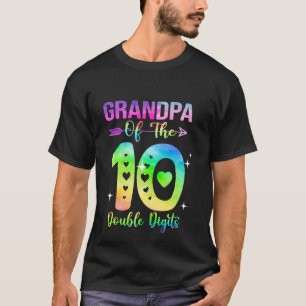 Camiseta Avô da Garota do Aniversário Dígitos Duplos 10º An
