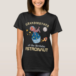 Camiseta Avó Da Matriz Familiar Astronauta De Aniversário