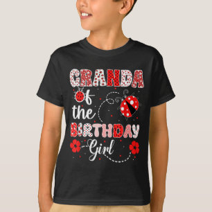 Camiseta Avó da Menina do Aniversário - Família Joaninha