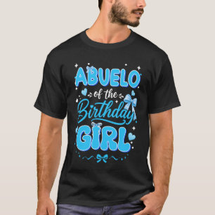 Camiseta Avô Da Menina Do Aniversário Laço Coquete