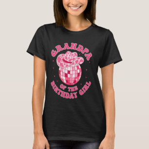 Camiseta Avô Da Menina Do Chapéu De Cowgirl De Aniversário 