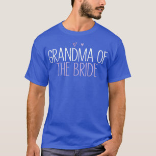 Camiseta Avó Da Noiva Divertida Mãe Coração Colorido Fofo