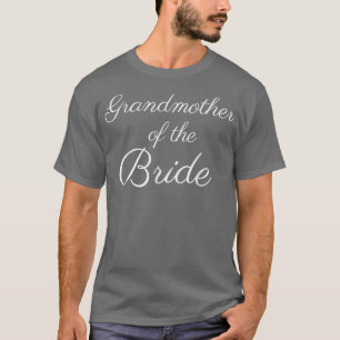 Camiseta Avó da Noiva, White Script, Casamento