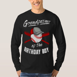 Camiseta Avô Da Peça De Beisebol Do Aniversário