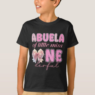 Camiseta Avó da Pequena Senhorita Onederful Coquette 1º