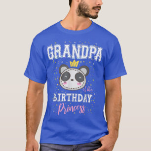 Camiseta Avô da Princesa de Aniversário, Cute Panda Bear B