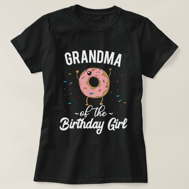 Camiseta Avó da rosquinha engraçada da menina do (Frente do Design)
