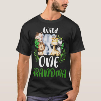 Camiseta Avó da Selva Safari, um Jardim Zoológico Selvagem