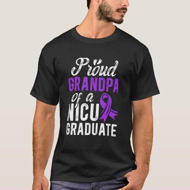 Camiseta Avô da UTI de Bebê Pré-Termo Micro Guerreira da UT (Frente)