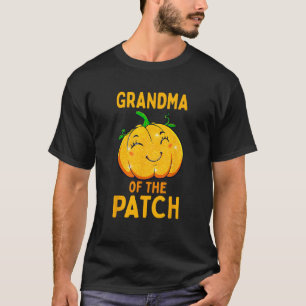 Camiseta Avó de Abóbora Bonita da Família Patch Halloween