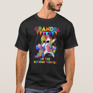 Camiseta Avô De Aniversário Da Princesa Dabbing Unic