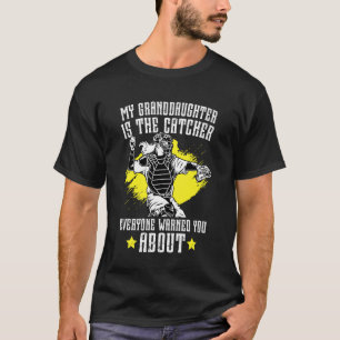 Camiseta Avô de Apanhador de Softbol de um Apanhador de Sof