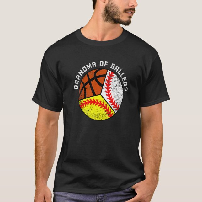 Camiseta Avó De Ballers Baseball Basball (Frente)