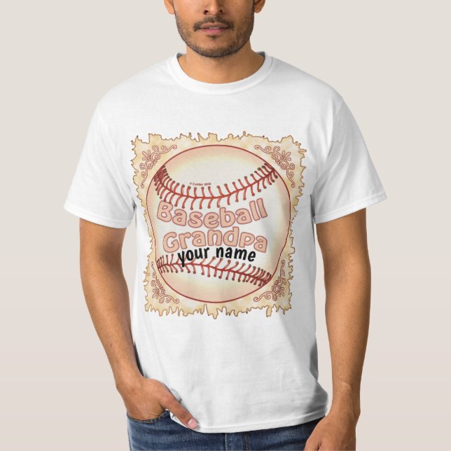 Camiseta Avô de baseball (Frente)