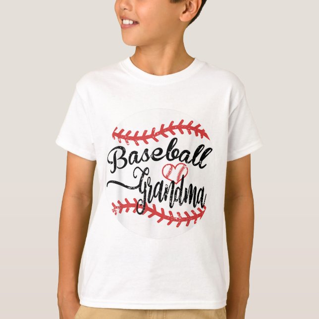 Camiseta Avó de beisebol orgulhoso (Frente)