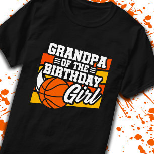 Camiseta Avô de Birthday Girl Basball Avô