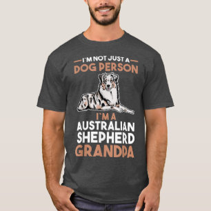 Camiseta Avô de Cachorro Australiano Pastor Avô