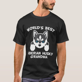 Camiseta Avô de Cachorro Irmã melhor Husky Siberiano