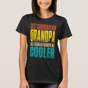 Camiseta Avô de Coordenação de Sítios Mens Como um Avô, mas