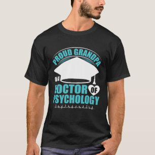 Camiseta Avô de Doutor em Psicologia Psicólogo Escolar