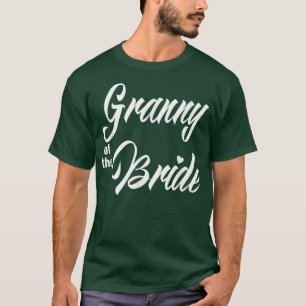 Camiseta Avó De Festa de casamento Noiva Engraçada Correspo