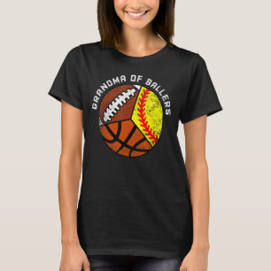 Camiseta Avó De Futebol De Ballers De Softball