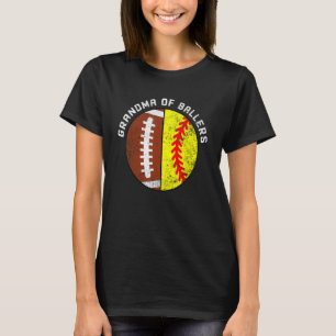 Camiseta Avó De Futebol De Ballers Vovó De Softball