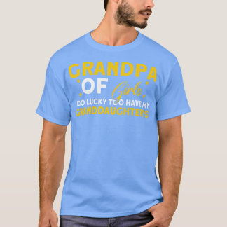 Camiseta Avô De Garotas Muito Sortuda Avô