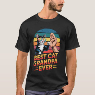 Camiseta Avô de Gato Engraçado Melhor Avô de Gato de Todos