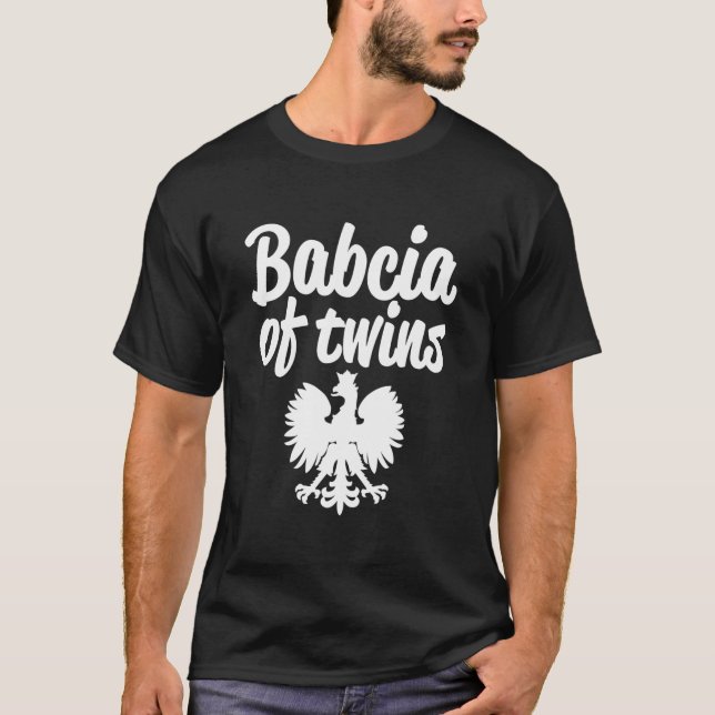 Camiseta Avó De Gêmeos Águia Polonesa (Frente)