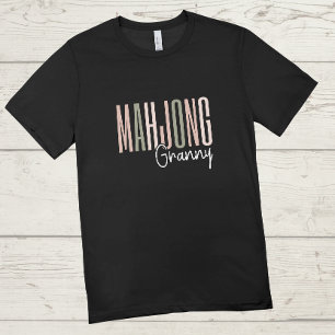Camiseta Avó de Mahjong   Funny mahjong