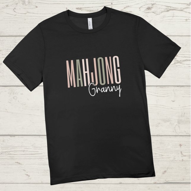Camiseta Avó de Mahjong | Funny mahjong (Criador carregado)