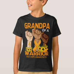 Camiseta Avô De Mão De Um Guerreiro RSD Sensibilização CRPS