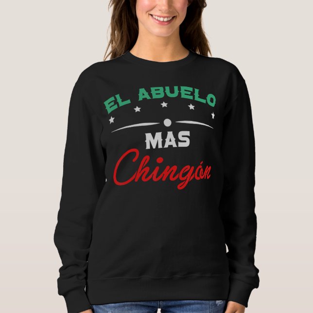 Camiseta Avô de Mens El Abuelo Mas Chingon (Frente)
