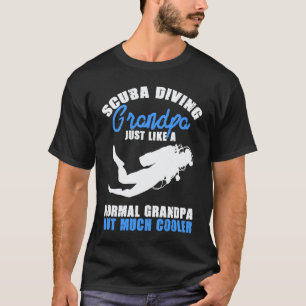 Camiseta Avô de Mergulho Como Um Divers Normal