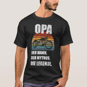 Camiseta Avô de Moto Motociclista Homem Moto