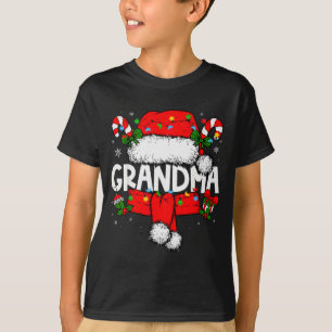 Camiseta Avó de Natal Pijama Papai Noel Família Combinando