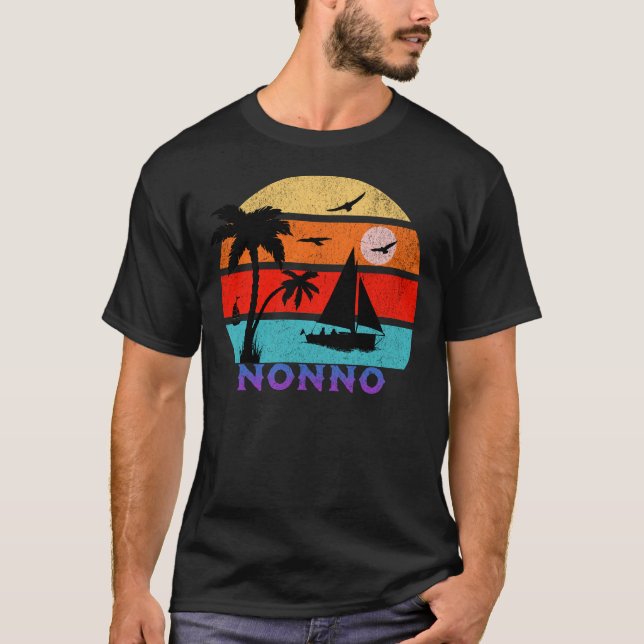 Camiseta Avô de Oceano Solitário Não-Retro (Frente)