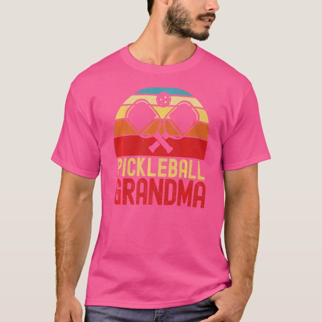 Camiseta Avó de Pickleball Dink Avó Ama Jogar P (Frente)