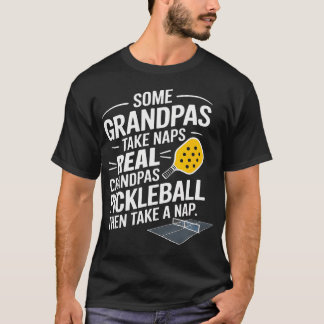 Camiseta Avô de Pickleball Jogador Dia dos Pais Engraçado