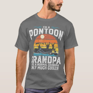 Camiseta Avô de Pontão Capitão Retro Divertido Pai de Barco