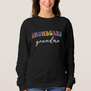 Camiseta Avó de Snowboard Snowboarder Elegante Esporte Nana
