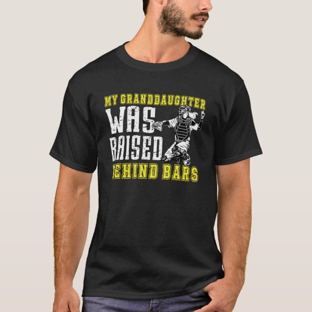 Camiseta Avô de Softball Engraçado Avô de um Softball (Frente)