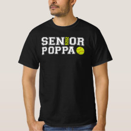 Camiseta Avô de Softball Sênior Formatura 2026 Papai
