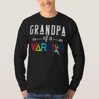Camiseta Avô De Um Guerreiro Autismo Sensibilização Mês G