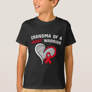Camiseta Avó De Um Guerreiro Cardíaco Sensibilização Para A
