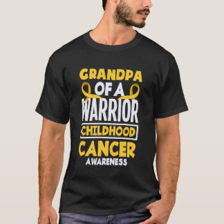Camiseta Avô de Um Guerreiro Conscientização sobre Câncer I